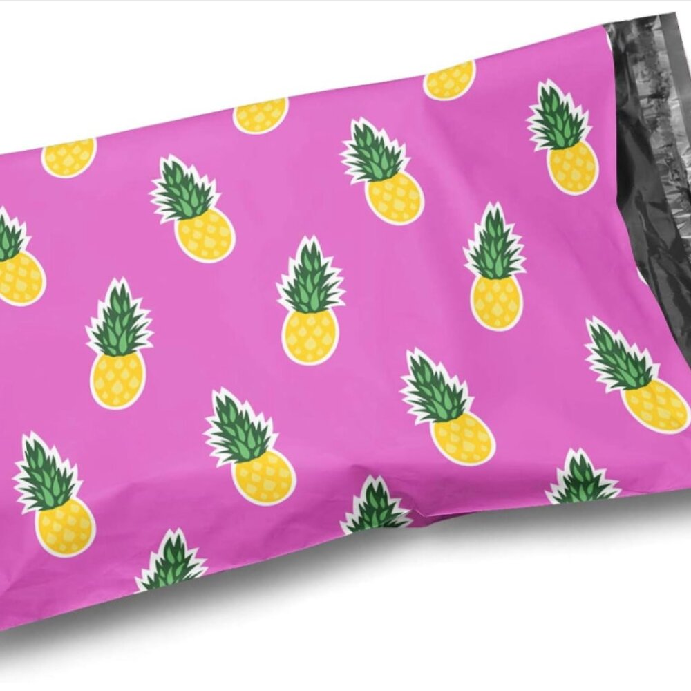 Shipping Pack- 20 Pineapple 10x13 Polymailer Bags AND 25 4x6 Labels